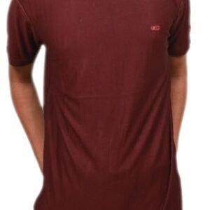 Men's Knit Cotton Rib Knit Round Neck Jersey T-Shirt - Image 5